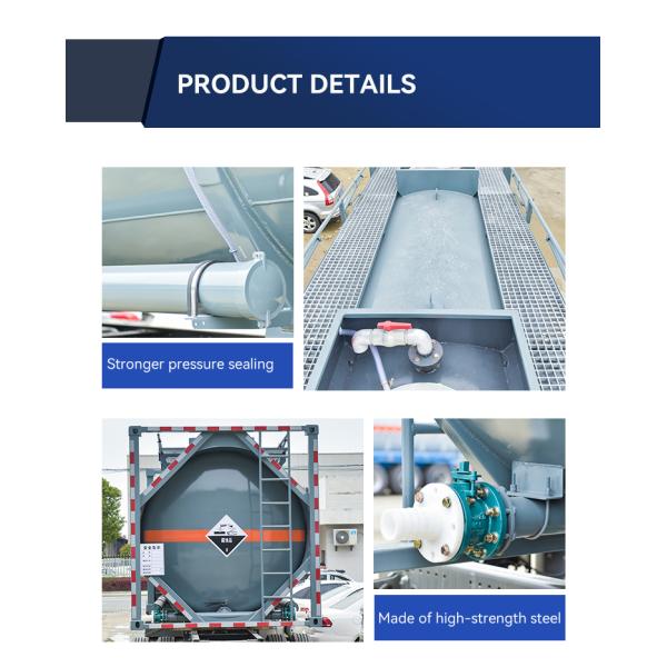 Custom Chemical ISO Container 20ft 30ft 40ft External Dimensions 6058mm*2438mm*2591mm