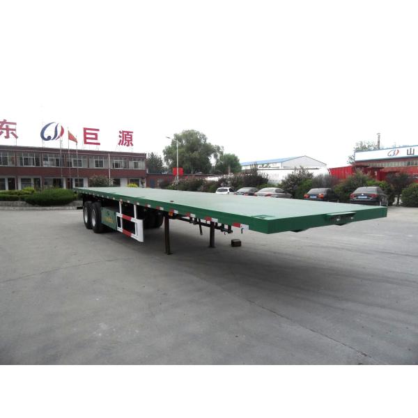 Truck Trailer Two Axles 20FT Container Flatbed Type with Light Tare Weight of 4 Ton