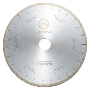 China Cold PRESS 350mm J-Slot Diamond Segment Saw Blade for Marble Cutting Industrial Grade on sale
