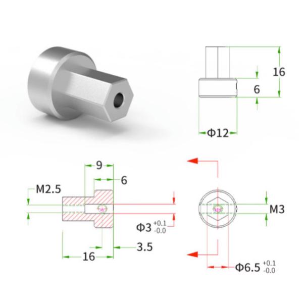 ASLONG McNamm Wheel Comes With A Matching Coupling Intelligent Car Accessory That Can Be Paired With N20 Micro DC Motor