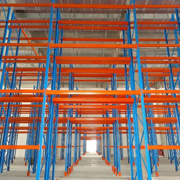 Warehouse pallet rack installation example