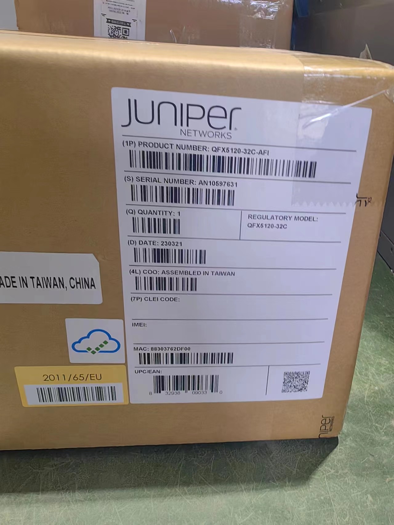 10/100/1000Mbps Juniper QFX5120-32C-AFI Services Gateway Full-Duplex Half-Duplex
