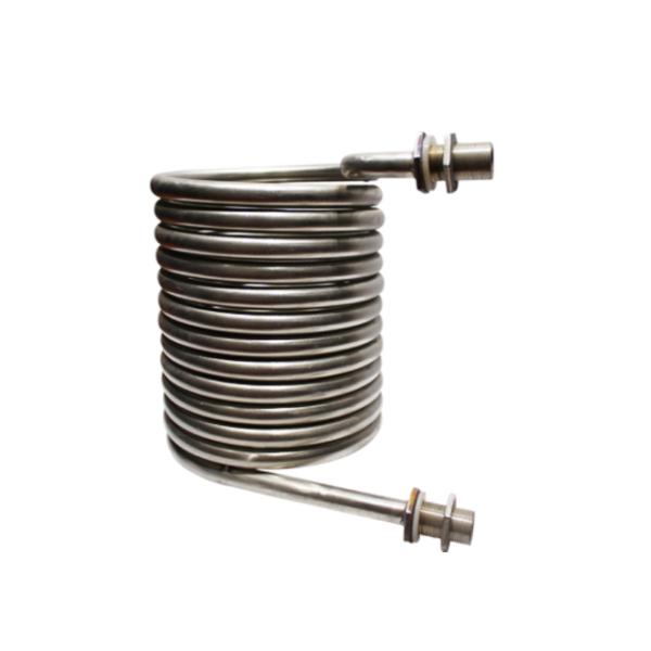 Coaxial Cooler Heat Exchanger , Refrigerator Heat Exchanger Spiral Twisting Construction