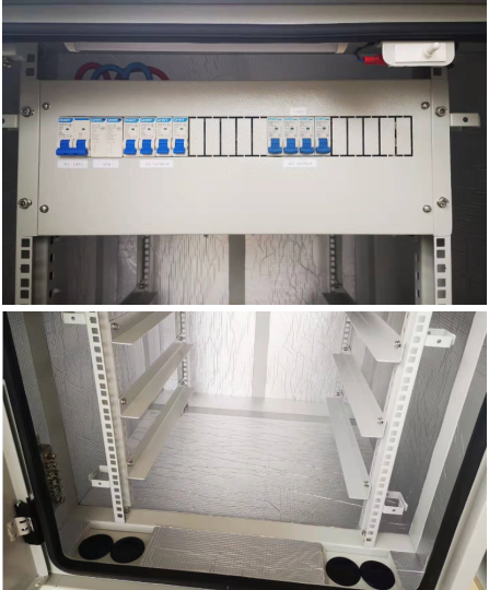 Temperature Control 16U Outdoor Telecom Enclosure Air Conditioner Cooling Communication Cabinet