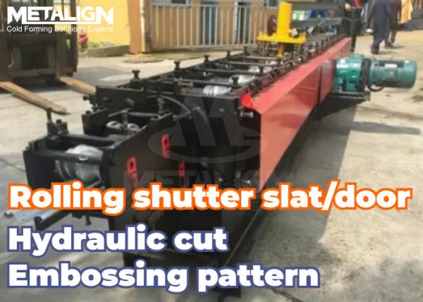 Buy High Efficiency Roller Door Roll Forming Machine With Hydraulic Cutter And Digital Guide System at wholesale prices