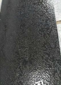 Quality Nero Angola Black Polished Granite Tiles Sawn Flamed French Pattern Skirting for sale