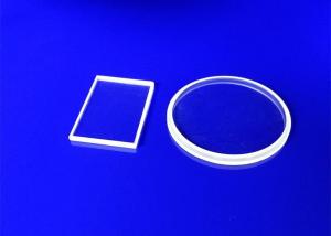Quality High Precision Quartz Glass Sheet , Quartz Products Clear Color Convex Lens for sale