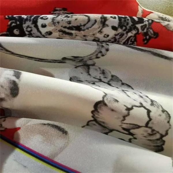 95gsm Printed Polyester Spandex Chiffon Fabric By The Yard 15d Satin Chiffon