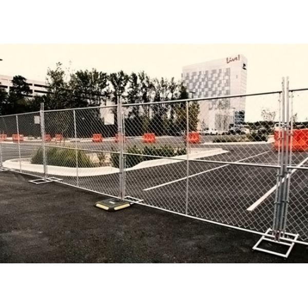 Heavy Duty 2.1m Metal Temporary Fence Panel Rust-Resistant Construction Site Barrier with Interlocking System