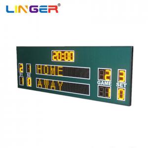 China Iron Cabinet British Led Tennis Scoreboard With Player Name In Amber Color on sale