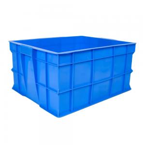 China Customized Color Solid Box Industrial Storage Turnover Box Plastic Stacking Container on sale