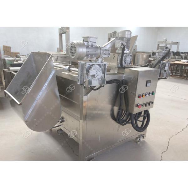 SUS304 Automatic Fryer Machine , Electric Heating Peanut Frying Machine 100-150 Kg / H