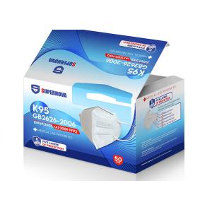 Quality Professional KN95 Earloop Disposable Face Masks Dustproof Anti Virus FFP2 for sale