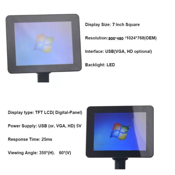 7 inch 8 inch usb customer display monitor POS customer display
