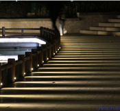 10-30VDC Tempered Glass Underground LED Light , Blue LED Deck Lights