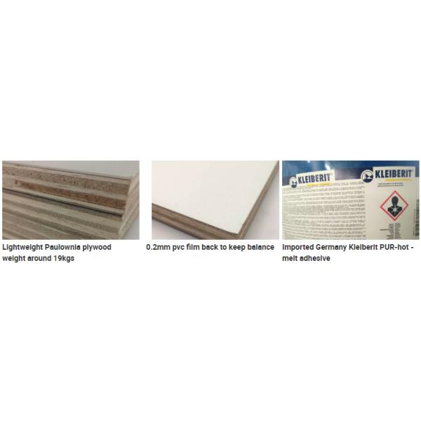 Apartment Brushed Metal Lightweight HPL Board 1220*2440*18mm