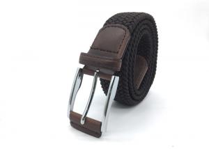 China Fashion Mens Elastic Stretch Belts / Enduring Stretch Woven Belt For Junior on sale