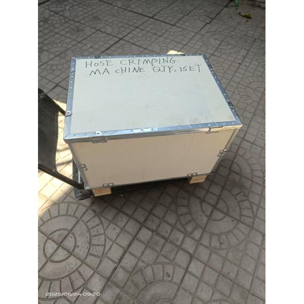 12v 24v Automatic Hose Crimping Machine Battery Drive 1" Hydraulic Hose Crimper From 6 To 25mm With 7 Dies For Car Loading