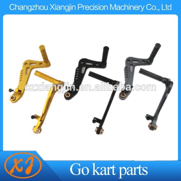 NEW !! CNC Machining Gold Anodized Aluminum Racing go kart pedals