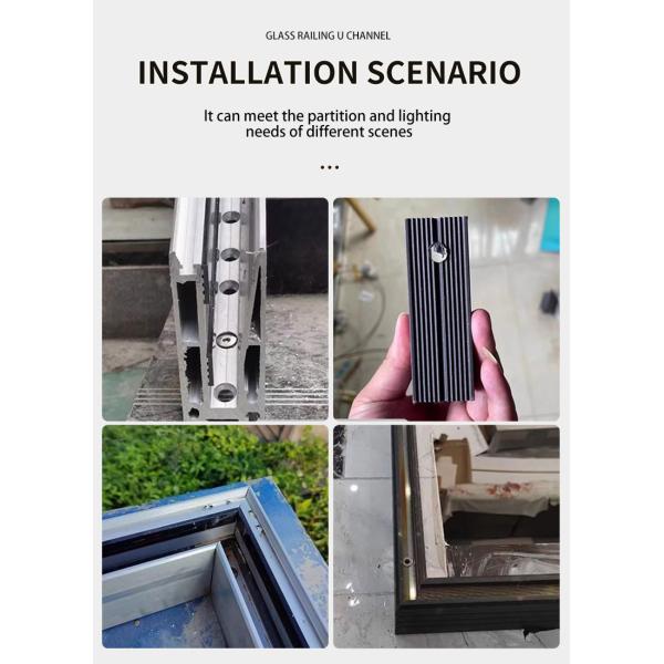 Railing Frameless Glass Balustrade Clamps for Deck Railings Porch Stair System