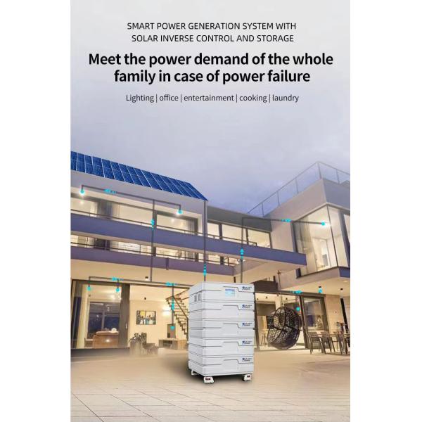 Off Grid Hybrid Grid Ess Lithium Battery 100AH 200AH Home Energy Storage System