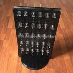 Black Spinner Display Rack 2-Way Pegboard Table Top Display With Detachable