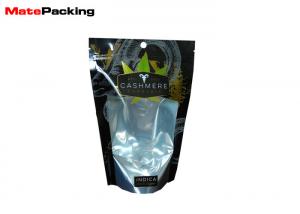 China Smell Proof Aluminum Zipper Smoking Weed Tobacco Leaf Packaging Bag with Window on sale