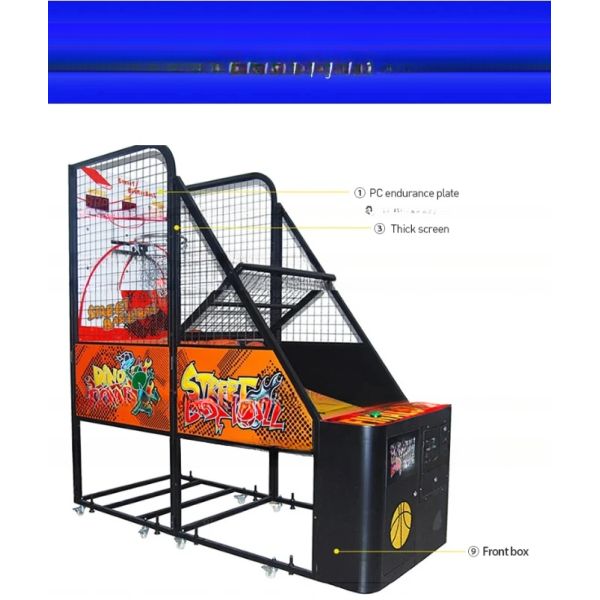 Dreamland Coin Operated Basketball Arcade Game Machine Folding Street Basketball Shooting Arcade Game Machine