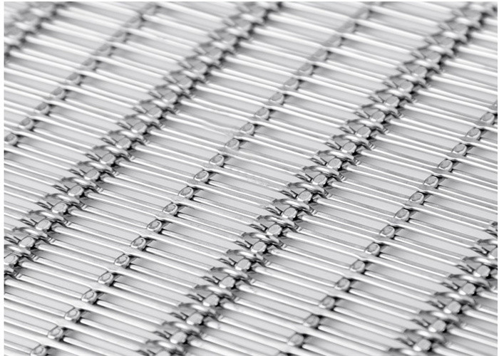 Modern Decorative Architectural Mesh Safety Barrier Protects Pedestrians From Falling