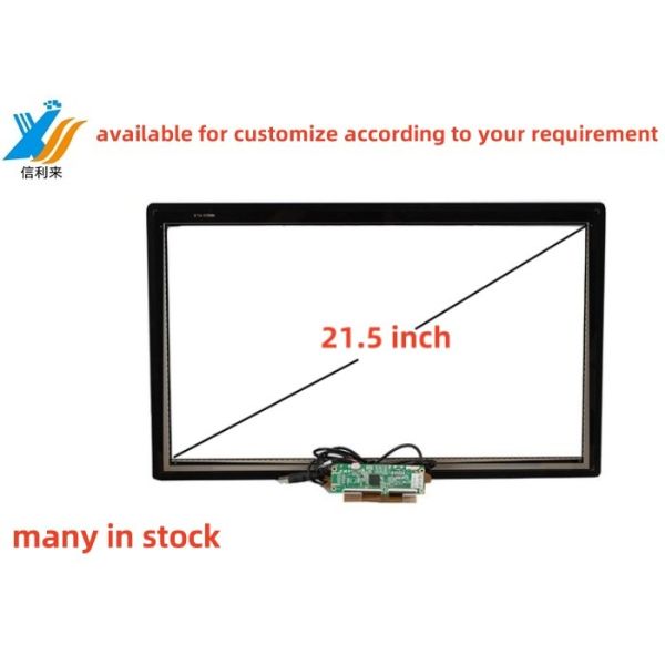 21.5 Inch PCAP GG Touch Screen panel waterproof oilproof AR AG AF Anti-UV LCD display monitor customizable