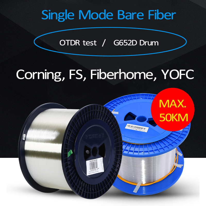 Telecom OTDR Test Bare Fiber G652D G657A 20km Coring With Connectors SC FC LC