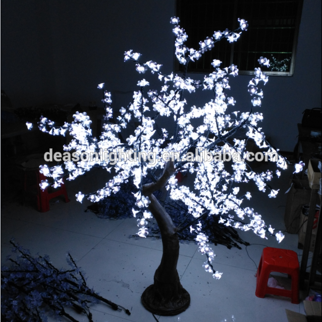 artificial lighted trees