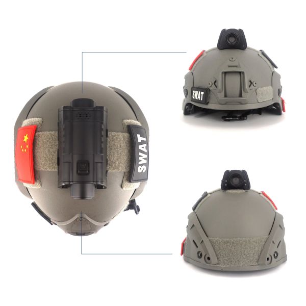 4G Dual Recording Camera Interlligent Device Mount on Safety Helmet