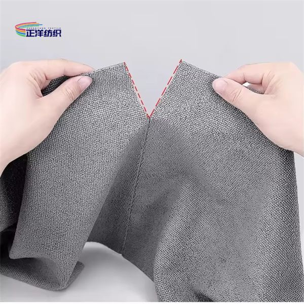 Custom Logo and Packing Multi-Purpose Absorbent Tear-Off Edgeless Microfibre Towel Roll Rag Kitchen Microfiber Cleaning