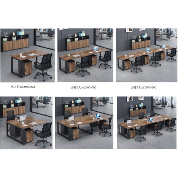Office Furniture Table Two Person Melamine Office Workstation