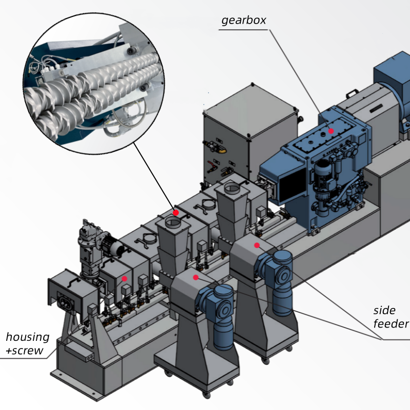 High Temperature Resistant Customizable Extruder Shaft with Nickel Chrome Tungsten Composite Liner for PEEK PVDF Production