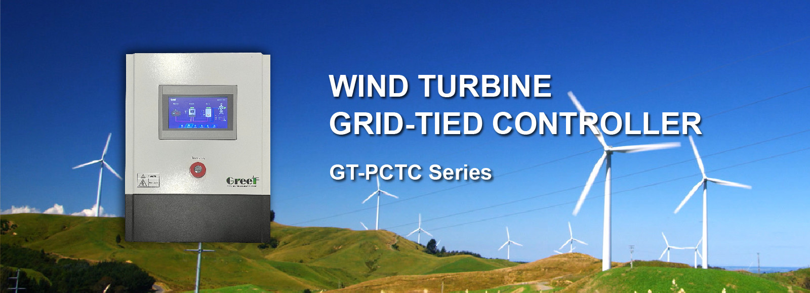 Lcd Touch Screen Grid Tied Wind Generator Controller 5kw energy management