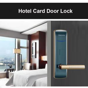 Quality Zinc Alloy Black Color Smart Key Card Door Locks for Hotel Motel Airbnb for sale