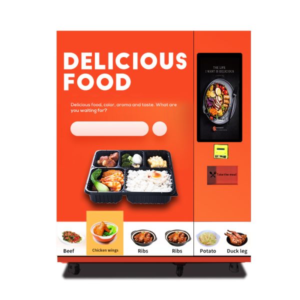 Touch Screen Frozen Meat Vending Machine -18℃ Refrigerated Meat Vending Machine
