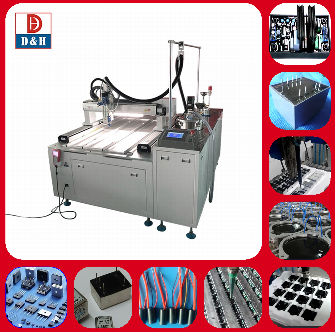 Double Cylinder Plunger Pump Vacuum Glue Filling Machine for Precise Glue Application