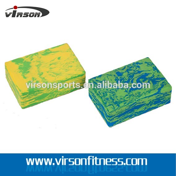 Virson oem custom logo print eva foam yoga block