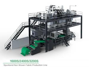 Quality CE Approved Non Woven Fabric Manufacturing Machine With PP Chips Raw Material  for sale