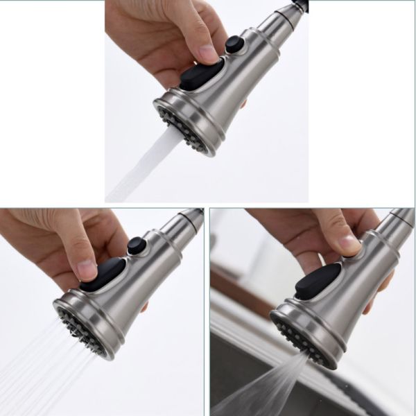 Wave Sensor Kitchen Water Faucets Water Saving Taps Precision Casting Stainless Handle 2081-SS