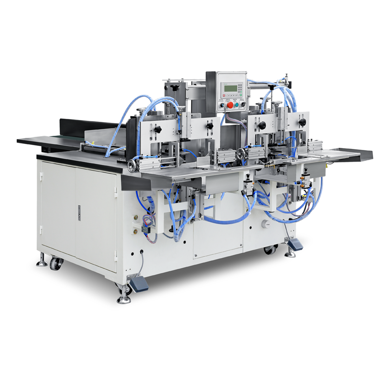 PLC Control Double Heads Facial Tissue Bagging And Sealing Machine 26Bags/Min