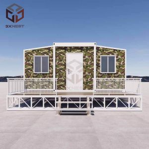 Steel Structure Collapsible Container House with Roof Grade 8 Earthquake