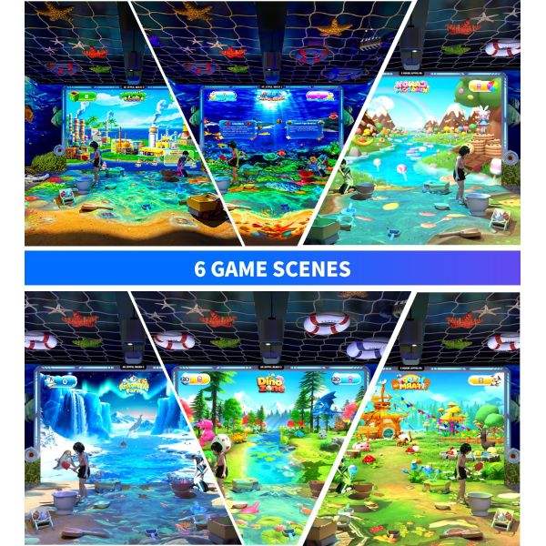 Education Integration AR Joyful Beach Interactive Projection Game System