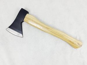 Quality 600G Size Natural color Hickory Handle Forged Carbon Steel Axe For Axe Throwing Camping And Outdoor Activities for sale