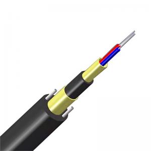 Quality ADSS 8.5mm Fiber Optic Armoured Cable Central Bundle Tube Structure for sale