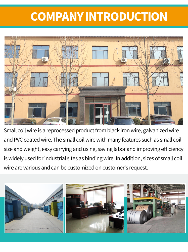 Economical Custom Design Yellow PVC Coated Baling Wire for Baling Building Supplies