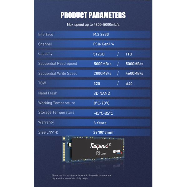 PCIe 4.0 512GB 1TB M2 NVMe SSDs Gen4 Drive Solid State Disk For Notebook Desktop PS5